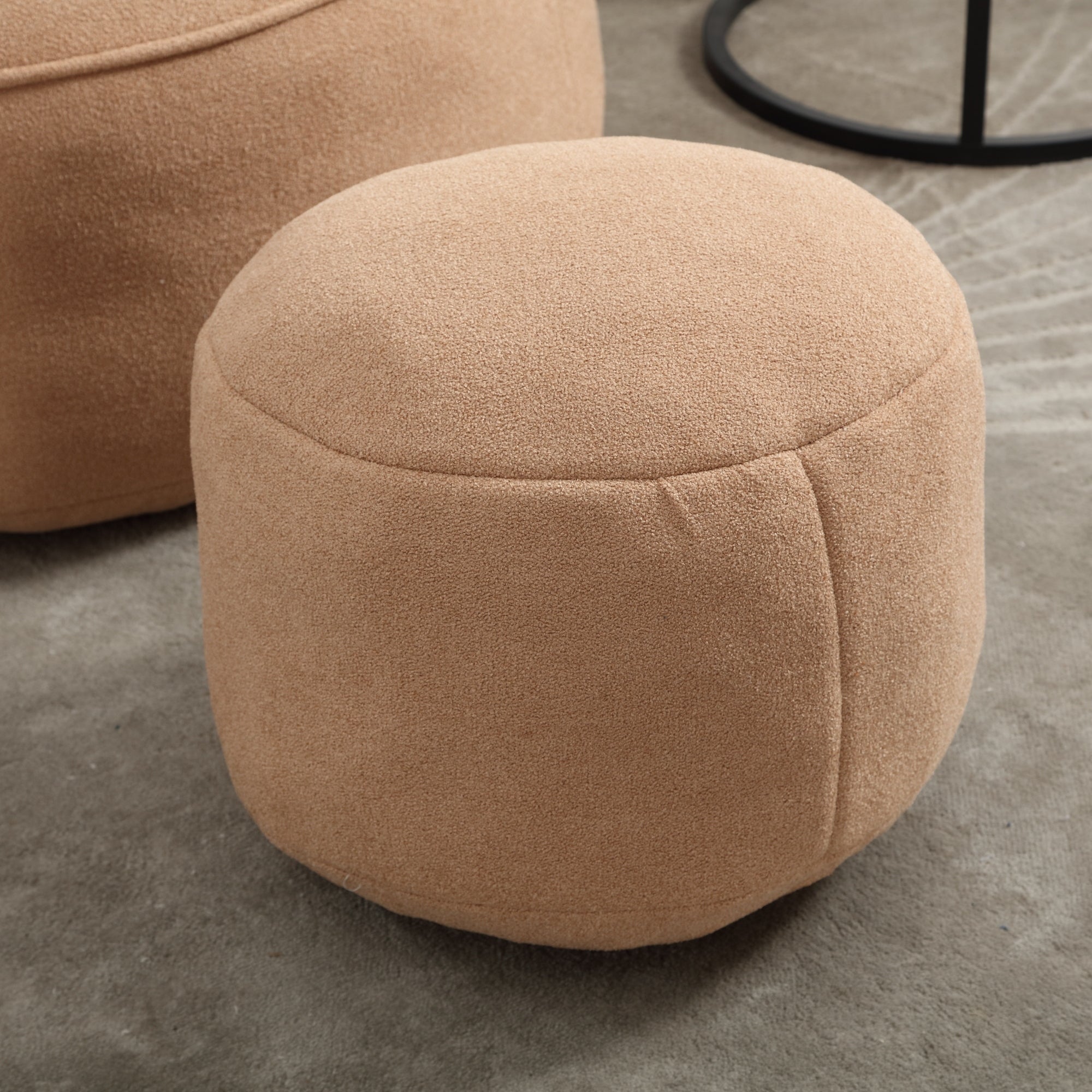 High Pressure Foam Bean Bag Chair with Footrest-American Furniture Outlet