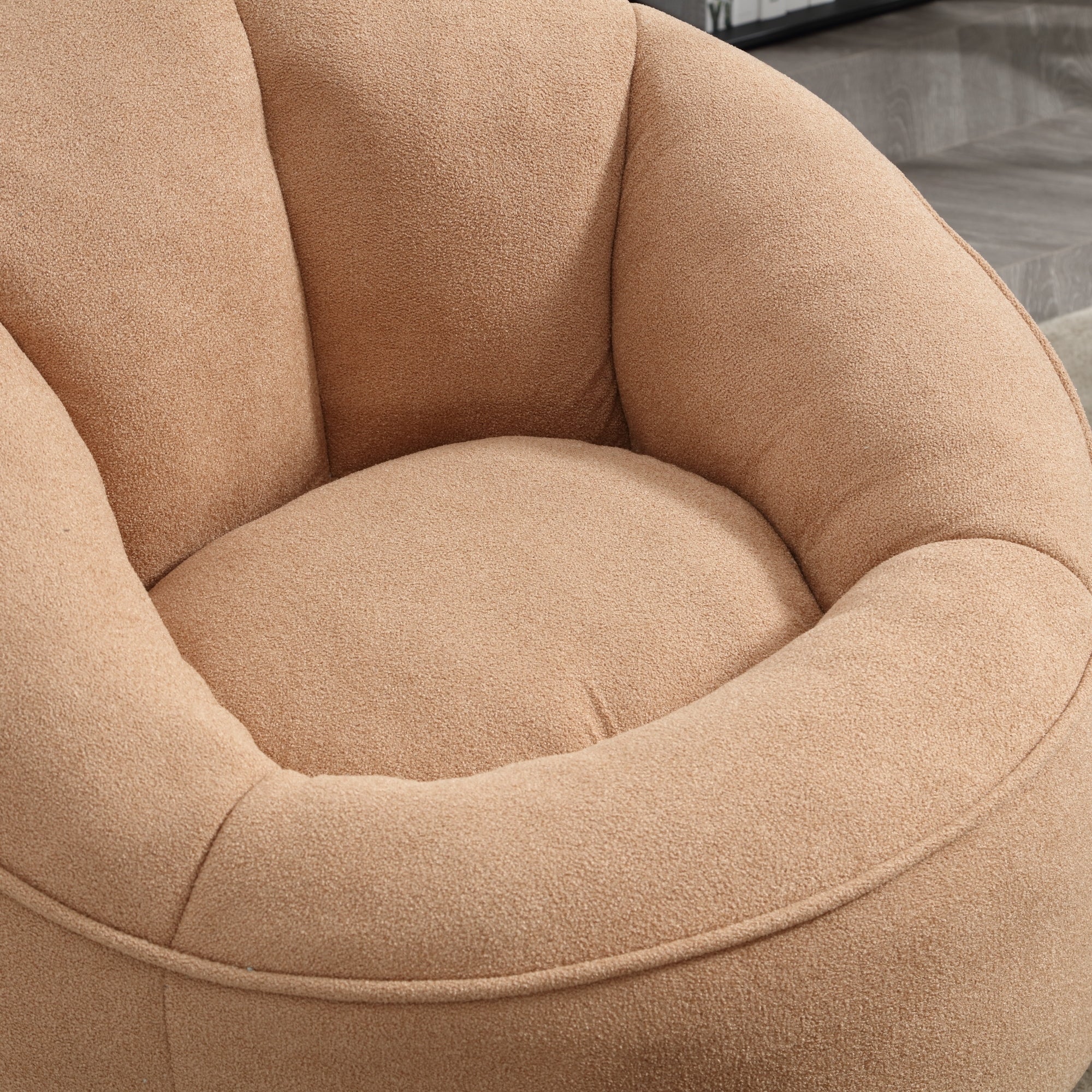 High Pressure Foam Bean Bag Chair with Footrest-American Furniture Outlet