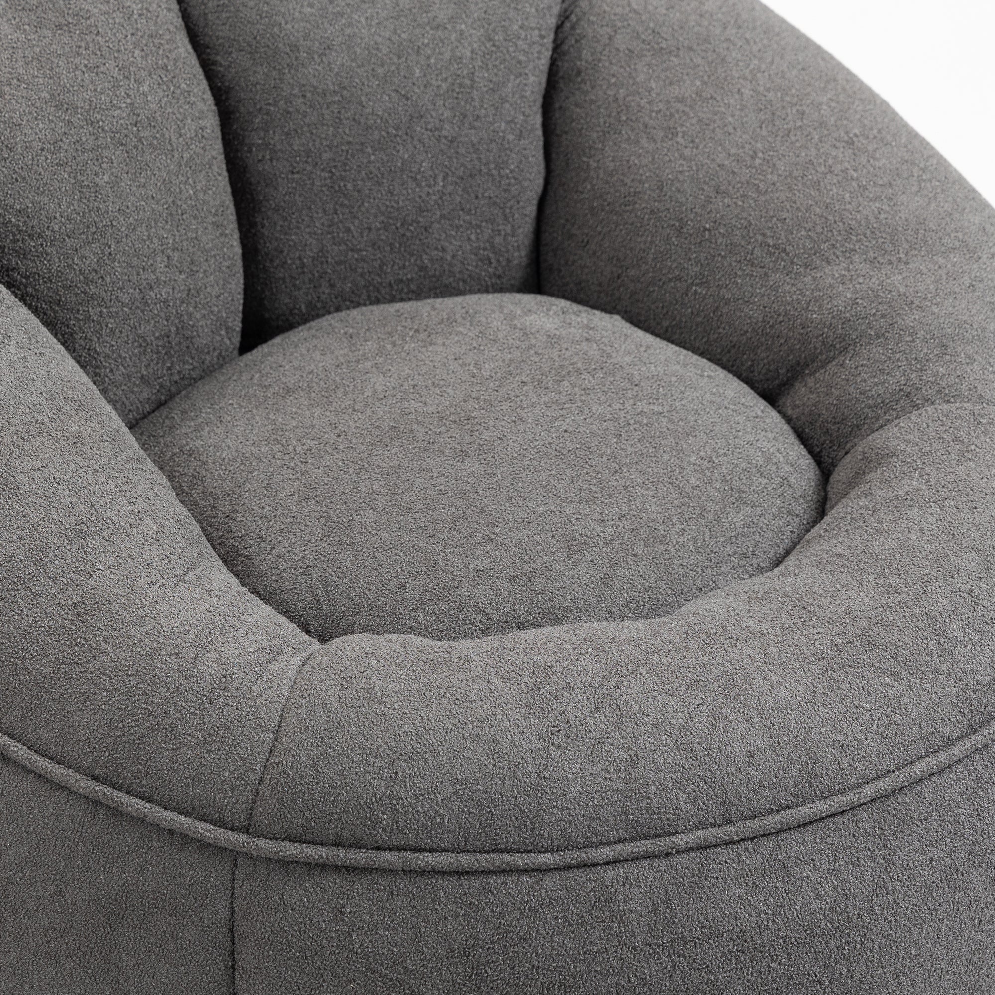 High Pressure Foam Bean Bag Chair with Footrest-American Furniture Outlet