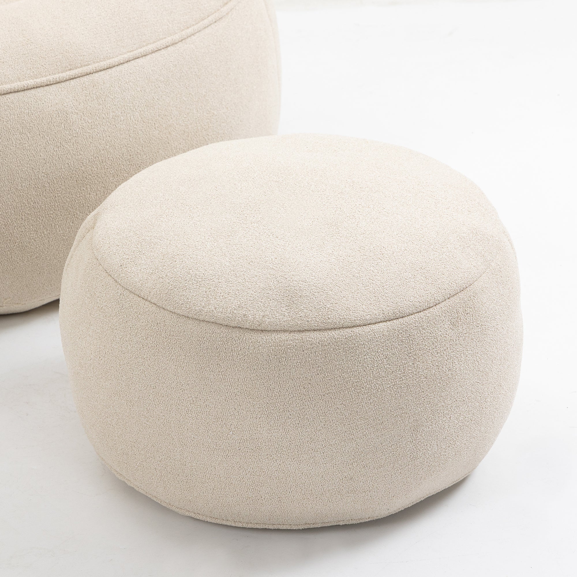 High Pressure Foam Bean Bag Chair with Footrest-American Furniture Outlet