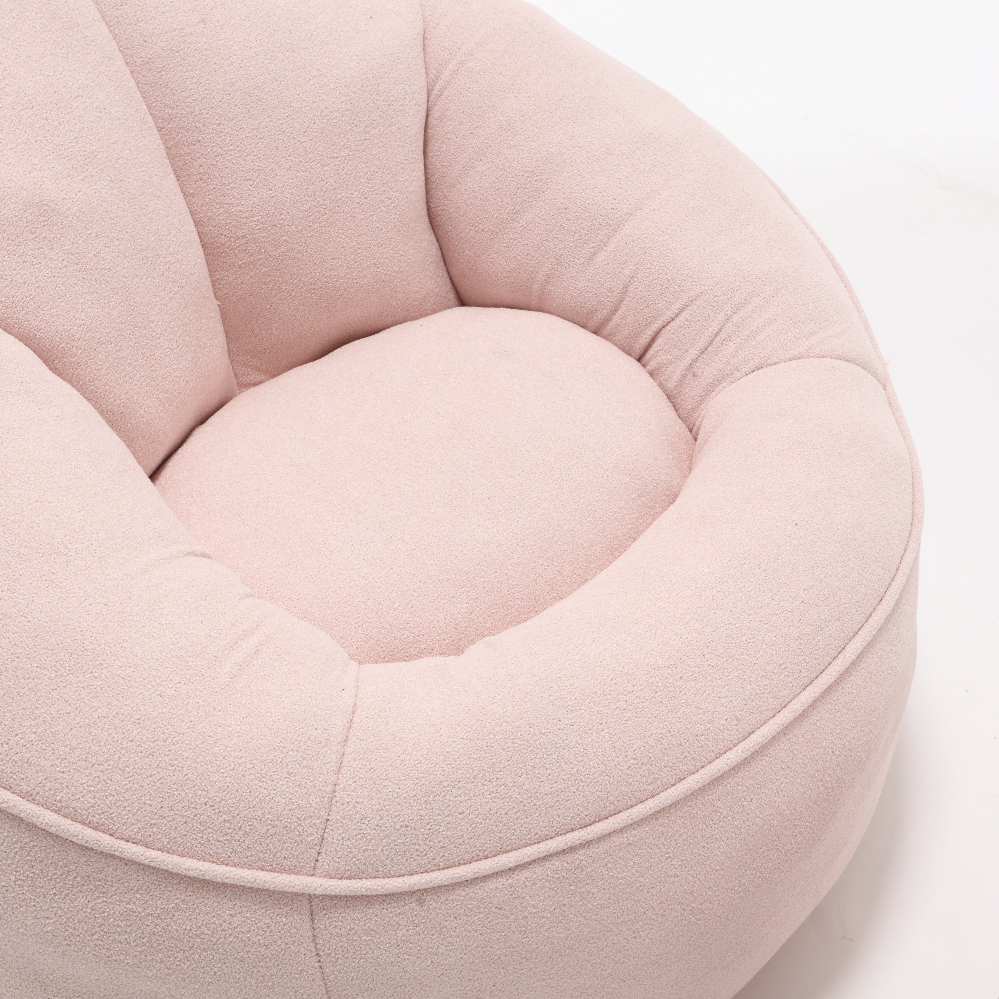 High Pressure Foam Bean Bag Chair with Footrest-American Furniture Outlet