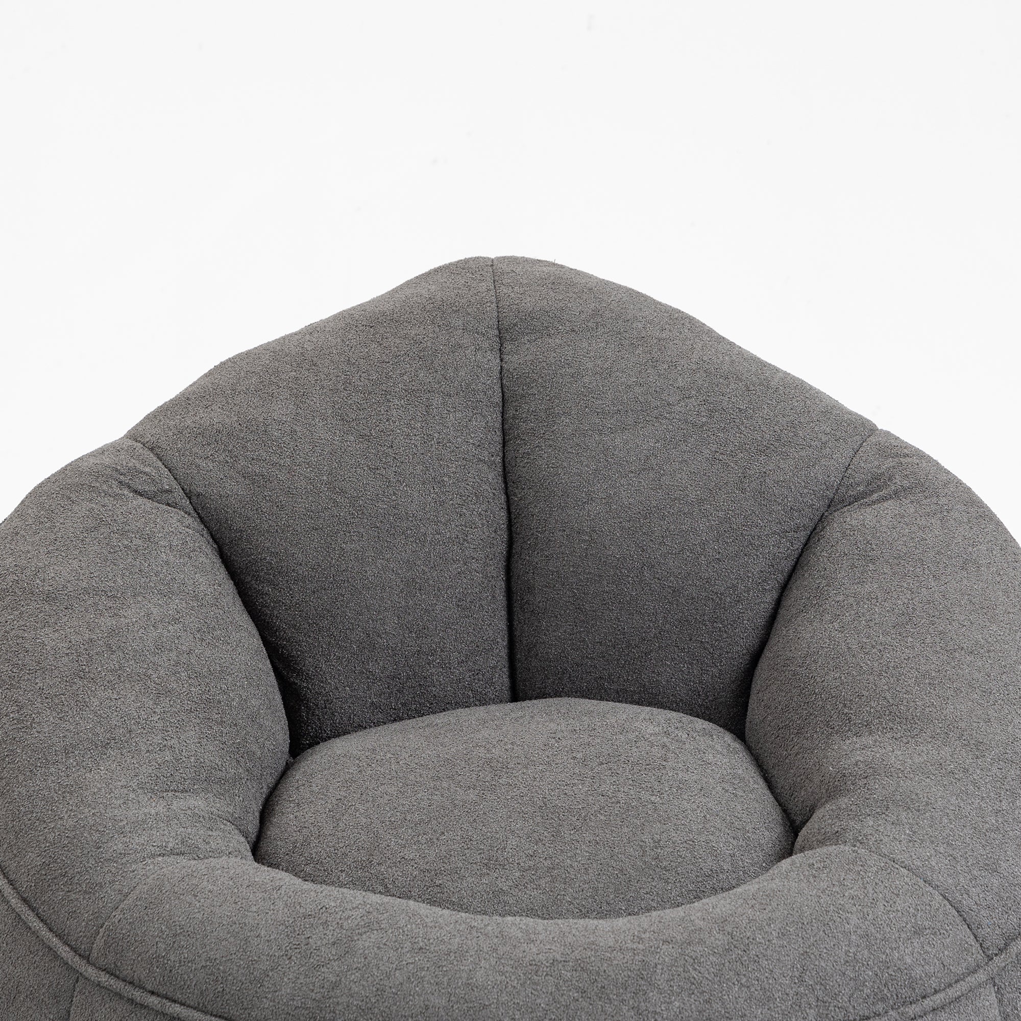 High Pressure Foam Bean Bag Chair with Footrest-American Furniture Outlet