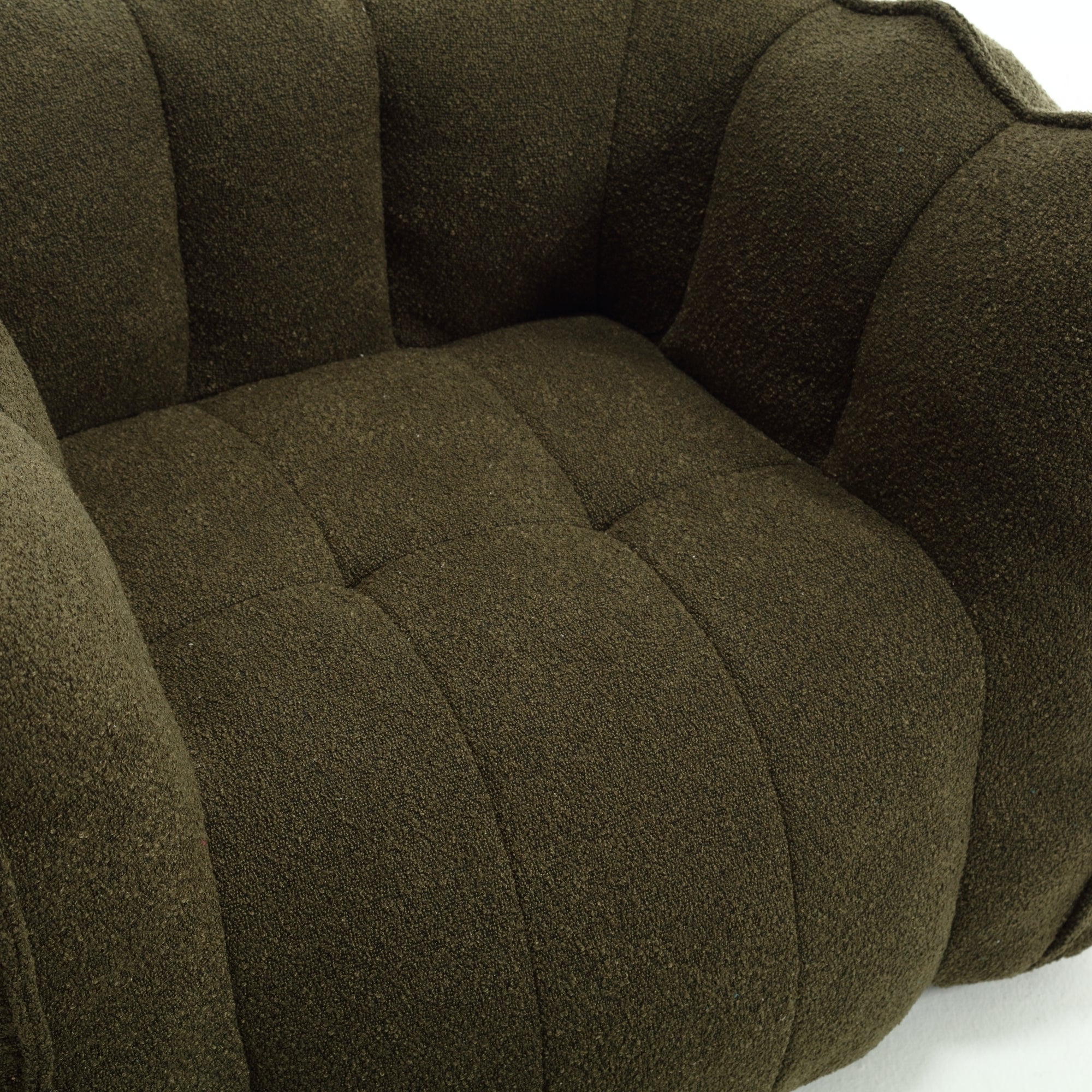 High Resilient Foam Bean Bag Chair with Footstool-American Furniture Outlet