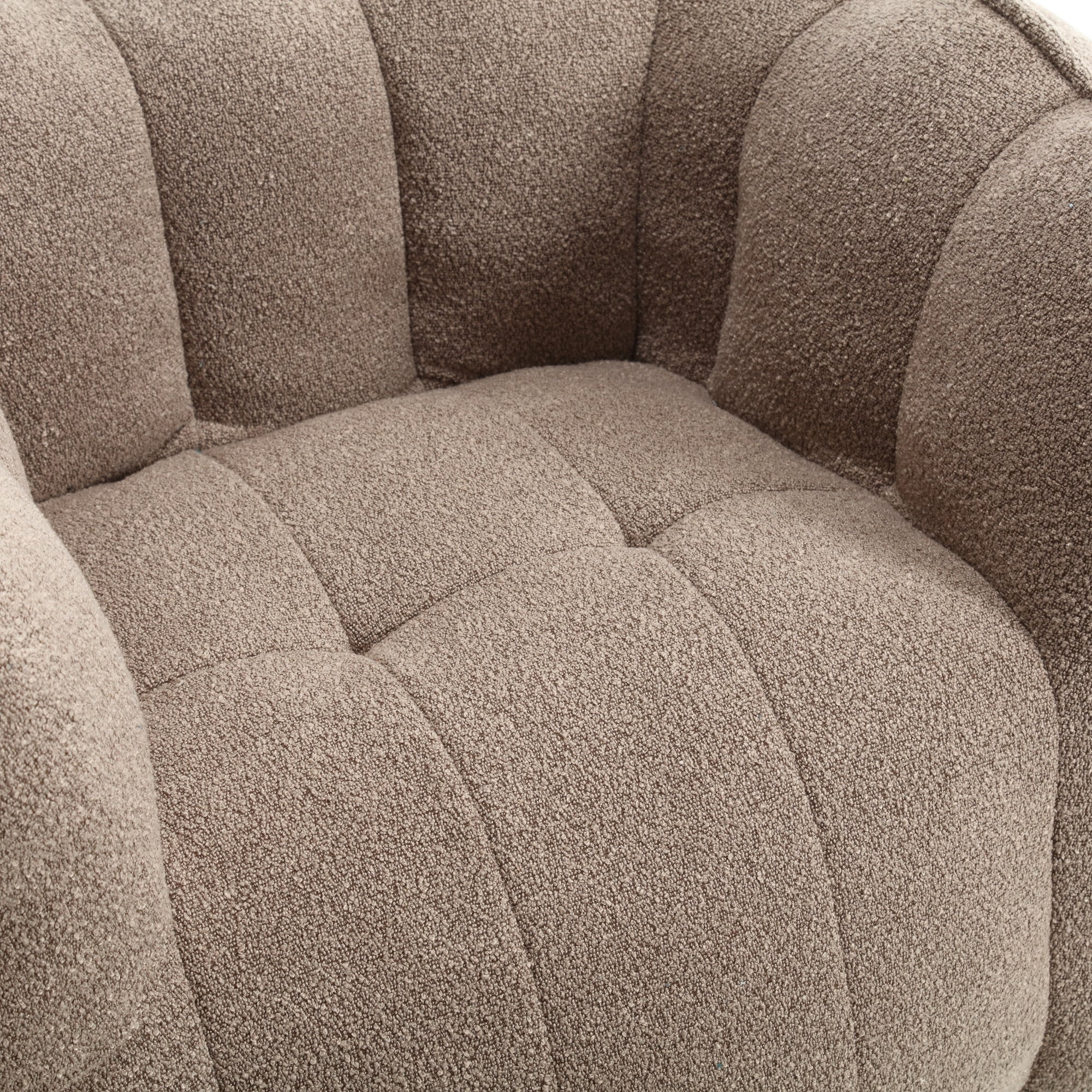 High Resilient Foam Bean Bag Chair with Footstool-American Furniture Outlet