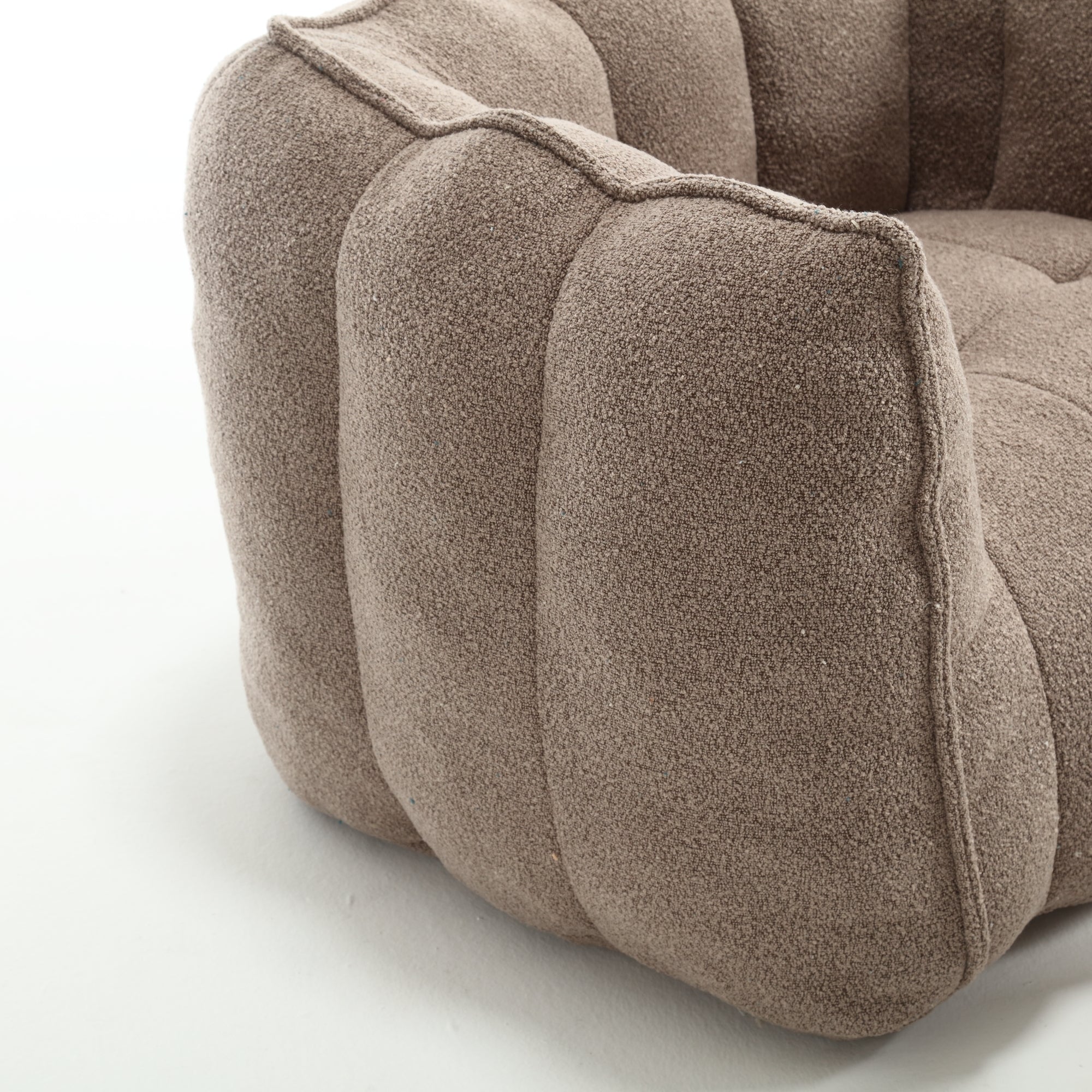 High Resilient Foam Bean Bag Chair with Footstool-American Furniture Outlet