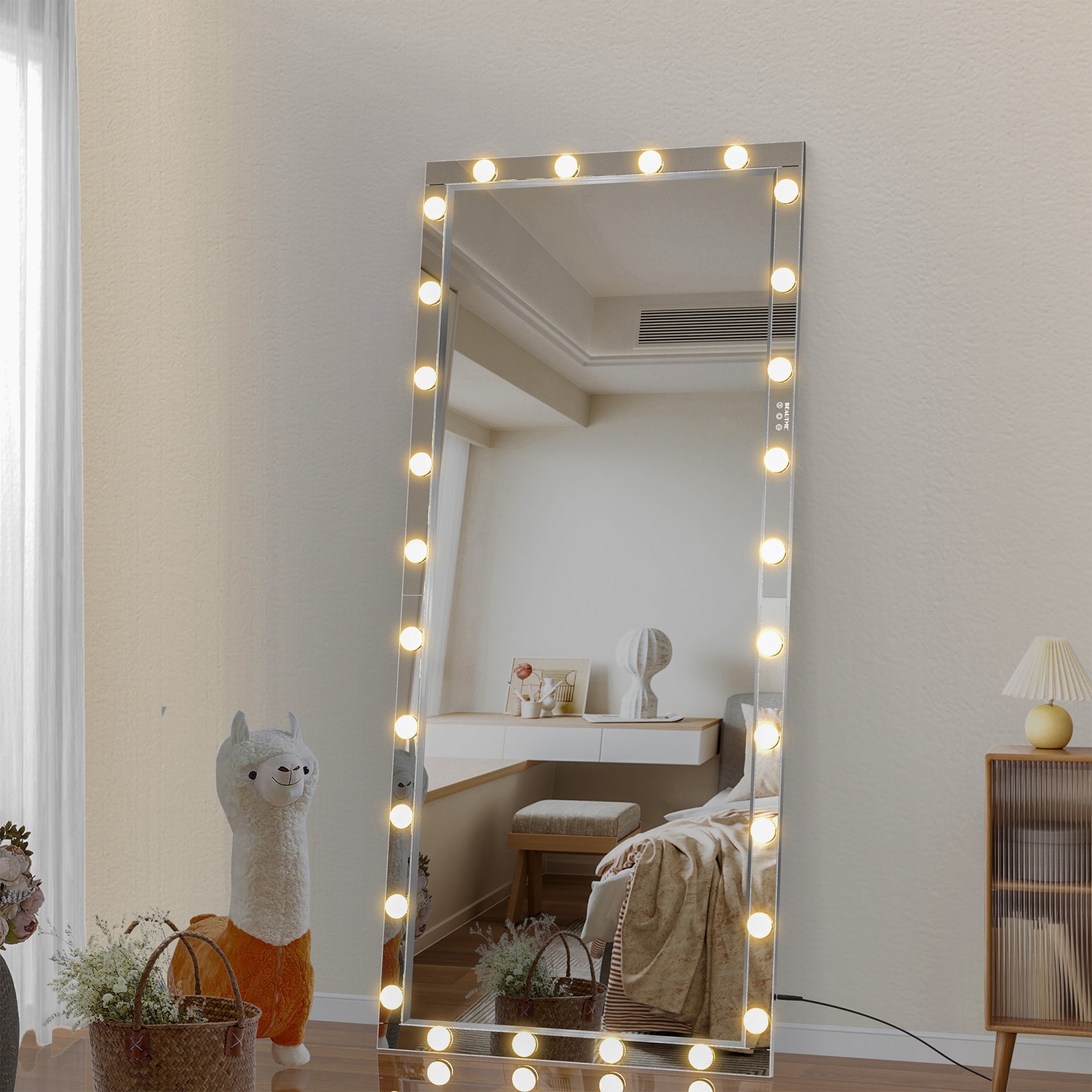 Hollywood Mirror w/ Lights, 72x36" - [Your Brand]-American Furniture Outlet