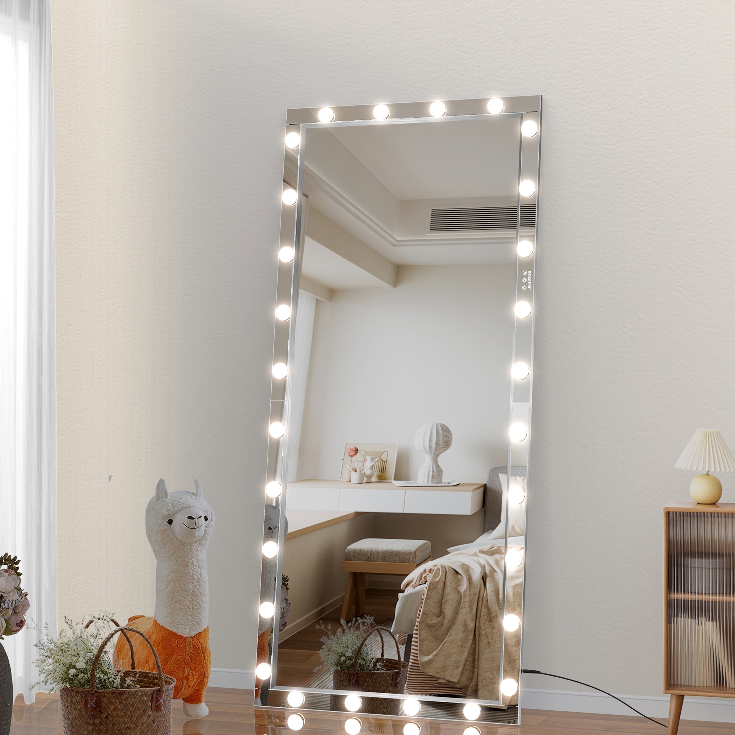 Hollywood Mirror w/ Lights, 72x36" - [Your Brand]-American Furniture Outlet