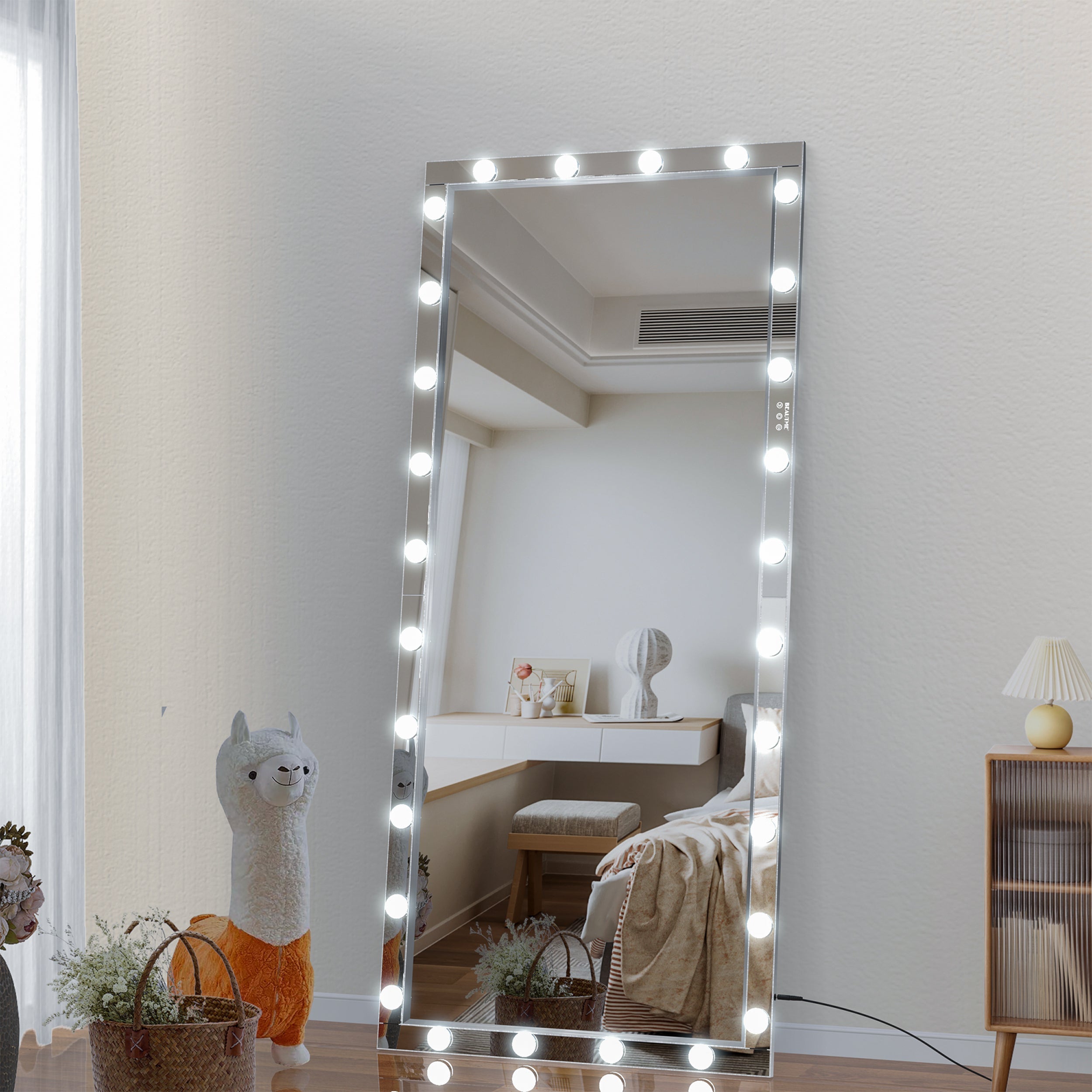 Hollywood Mirror w/ Lights, 72x36" - [Your Brand]-American Furniture Outlet