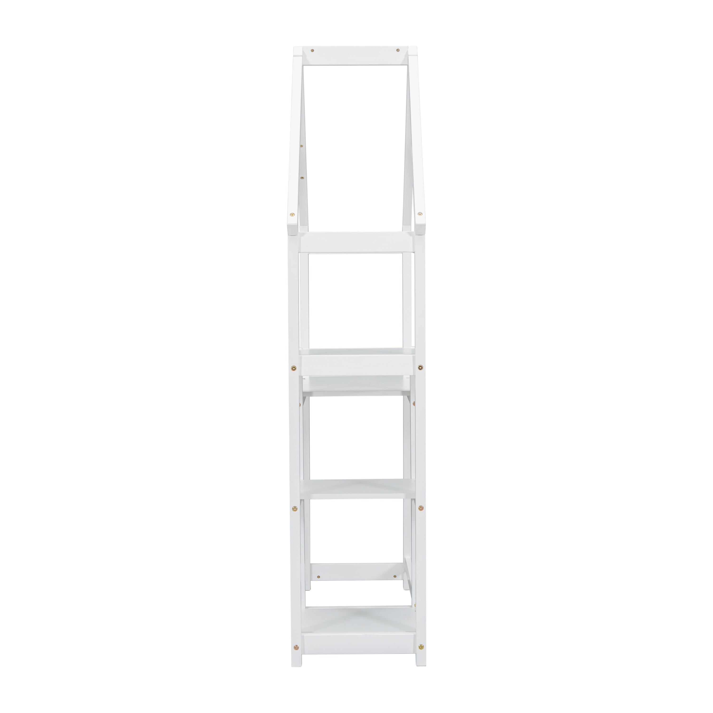 House-shaped Wooden writing Desk,Kids study Table,Bookshelf & Toy Storage,White-American Furniture Outlet