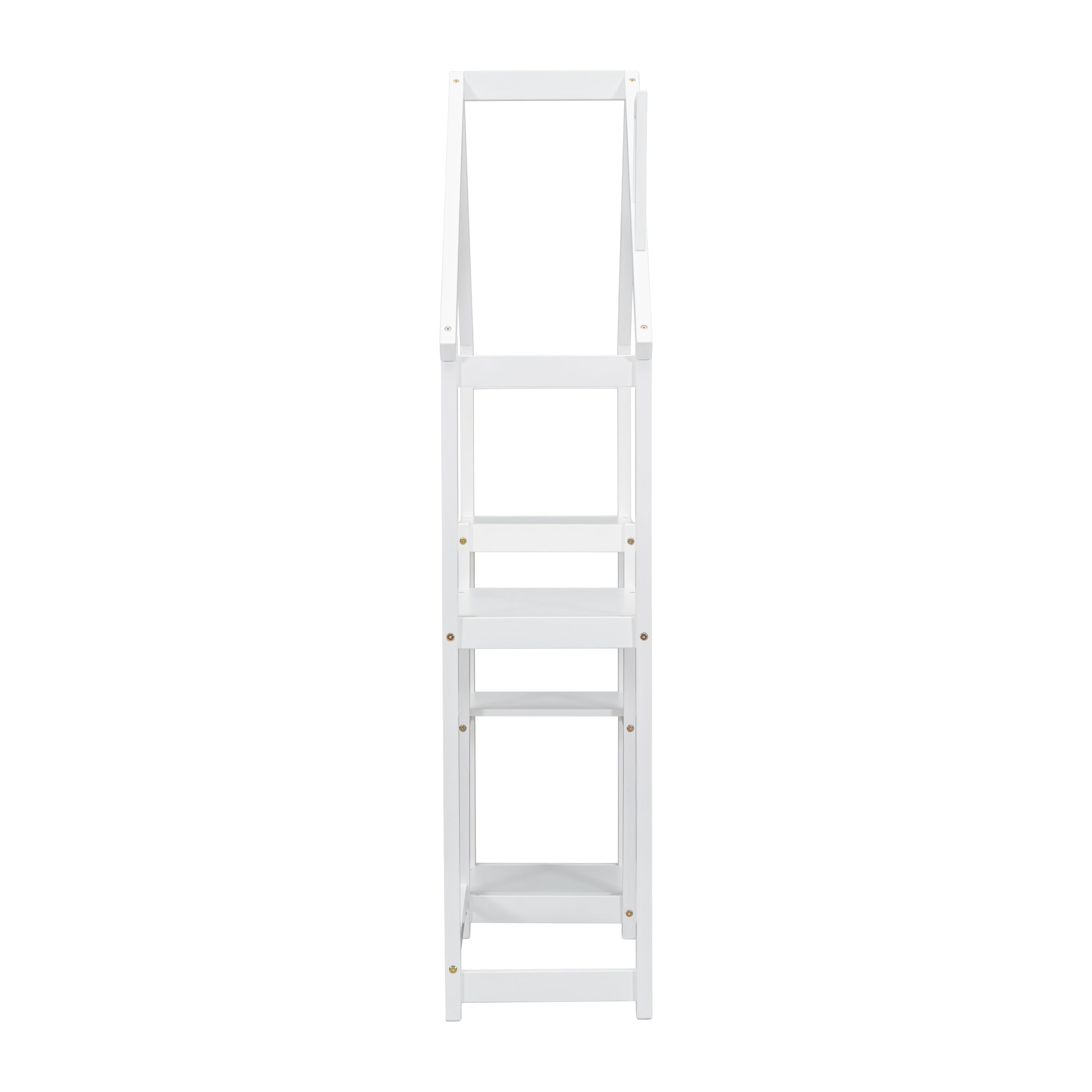 House-shaped Wooden writing Desk,Kids study Table,Bookshelf & Toy Storage,White-American Furniture Outlet