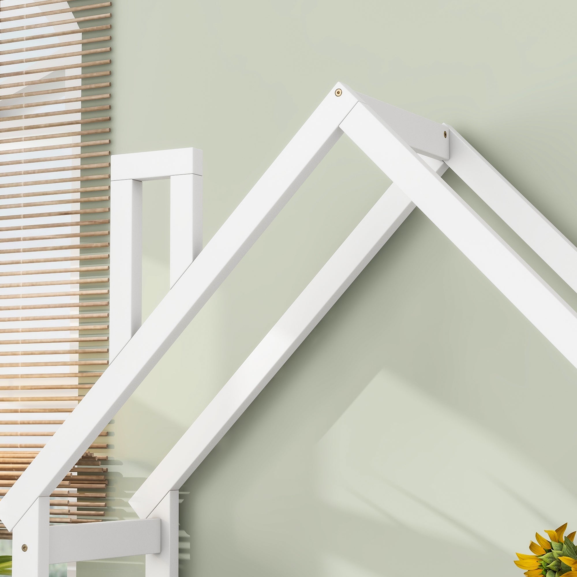 House-shaped Wooden writing Desk,Kids study Table,Bookshelf & Toy Storage,White-American Furniture Outlet