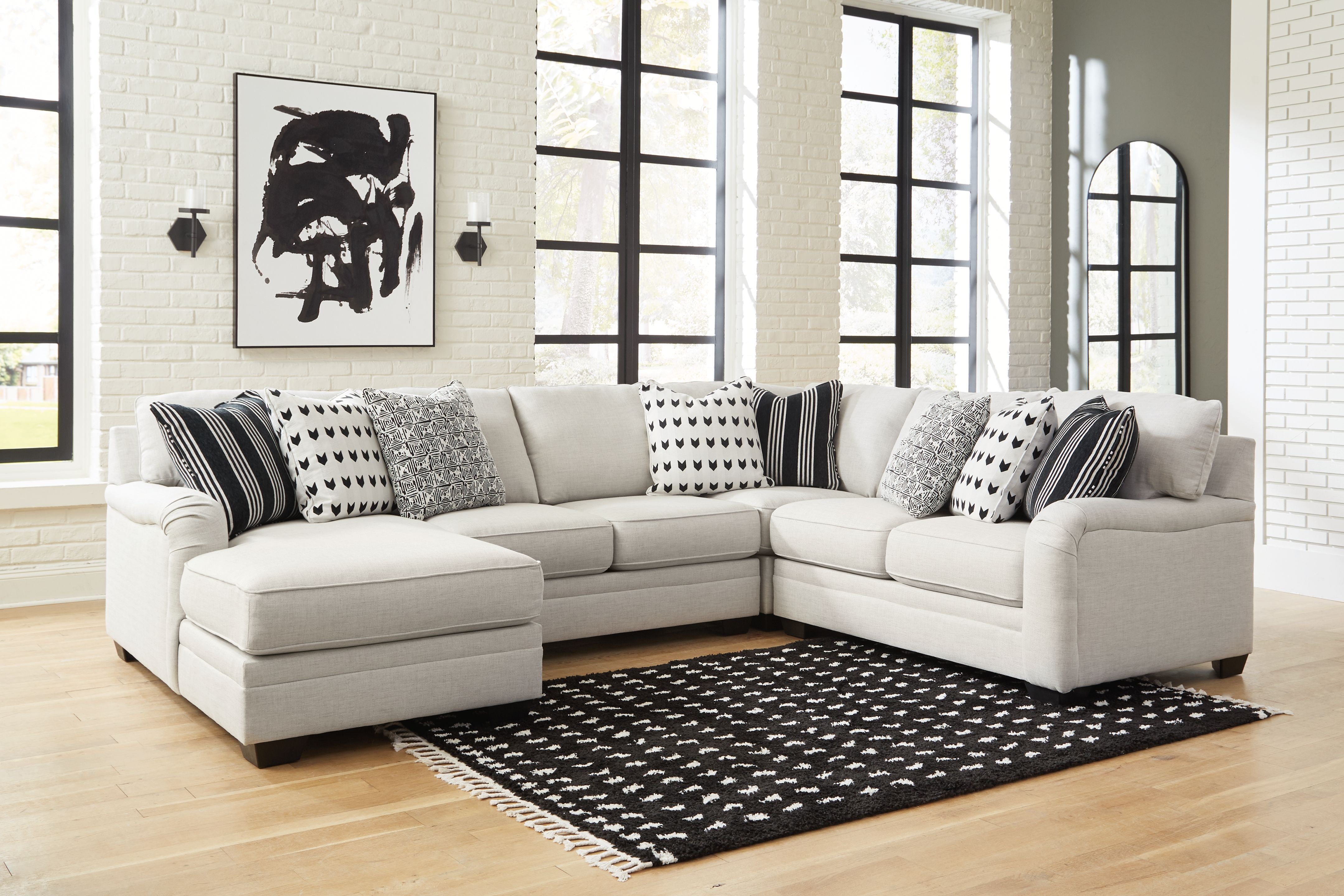 Huntsworth Dove Gray Sectional - Plush Cushions-Signature Design by Ashley®-American Furniture Outlet