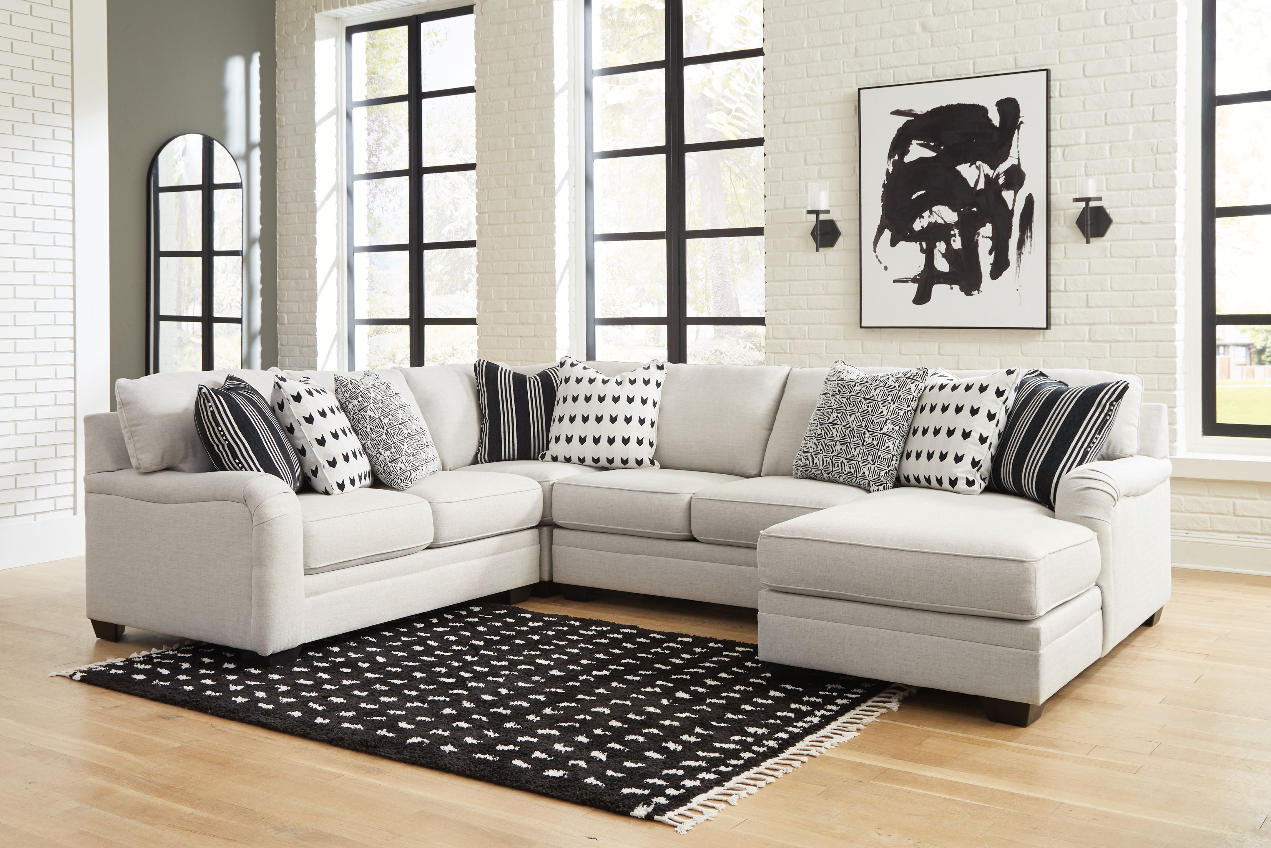 Huntsworth Dove Gray Sectional - Plush Cushions-Signature Design by Ashley®-American Furniture Outlet