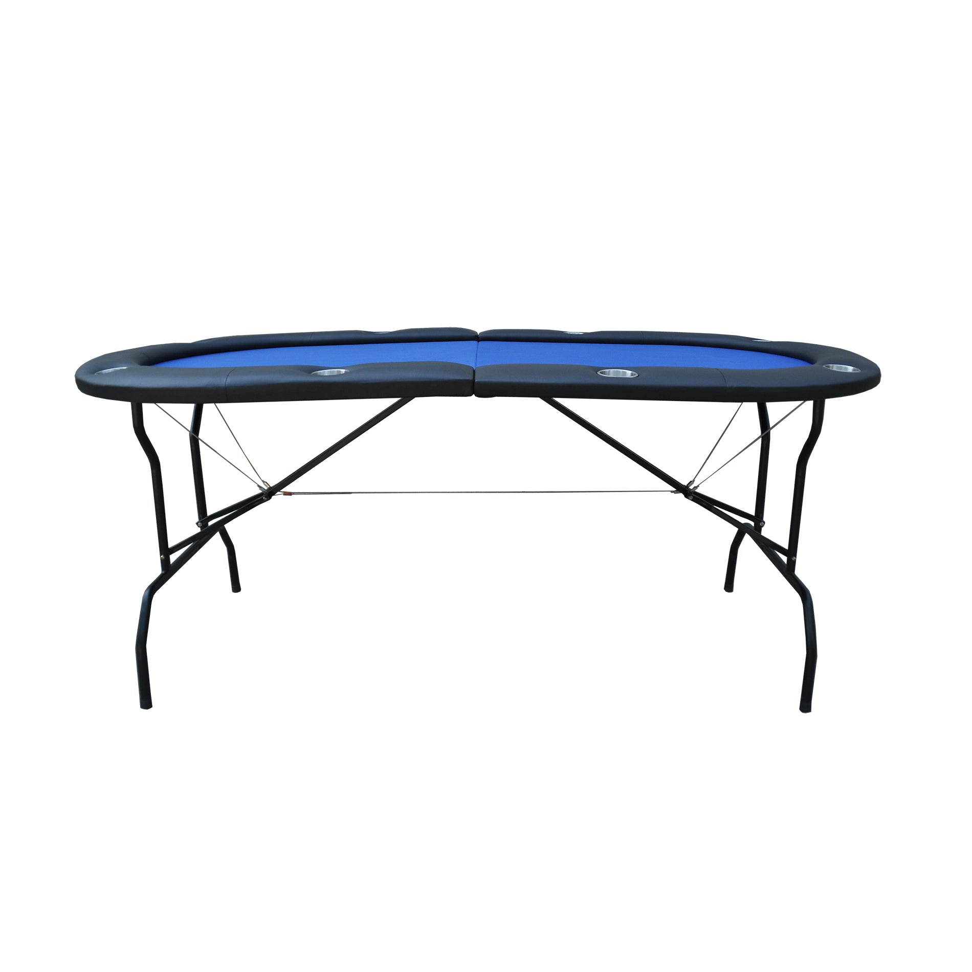 INO Design 73" Oval Poker Table - Green Felt-American Furniture Outlet