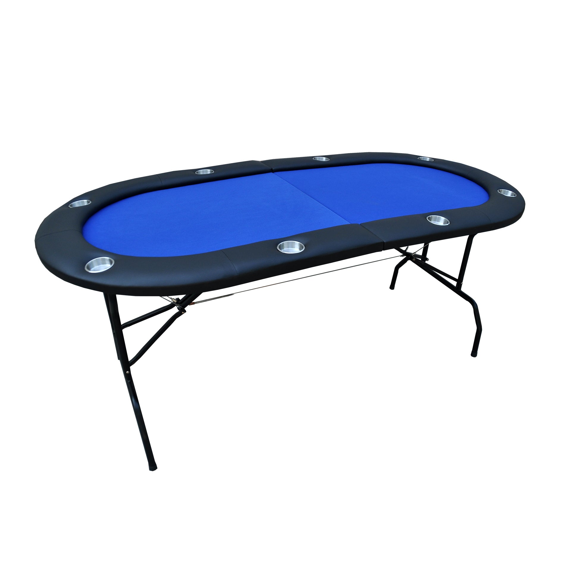 INO Design 73" Oval Poker Table - Green Felt-American Furniture Outlet