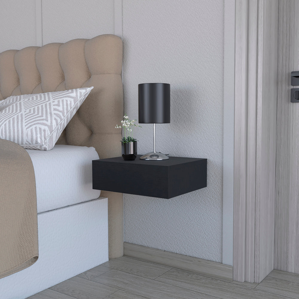Isola Nightstand - Black-American Furniture Outlet