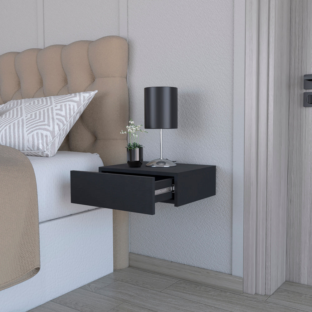 Isola Nightstand - Black-American Furniture Outlet
