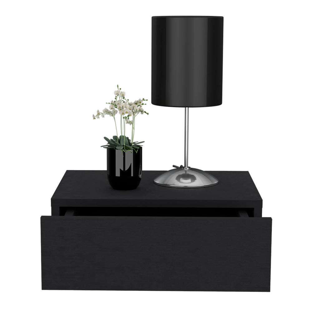 Isola Nightstand - Black-American Furniture Outlet