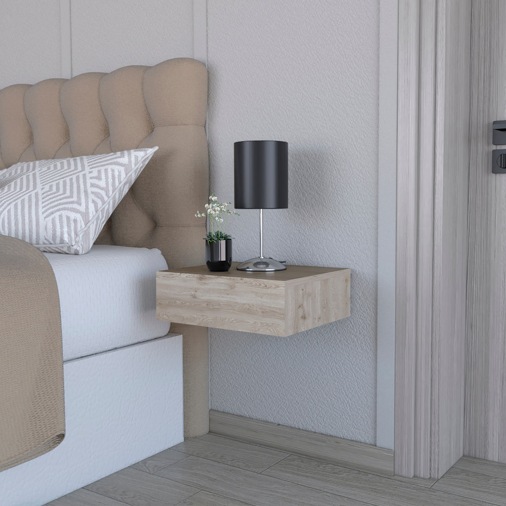 Isola Nightstand - Light Gray (Bedroom)-American Furniture Outlet
