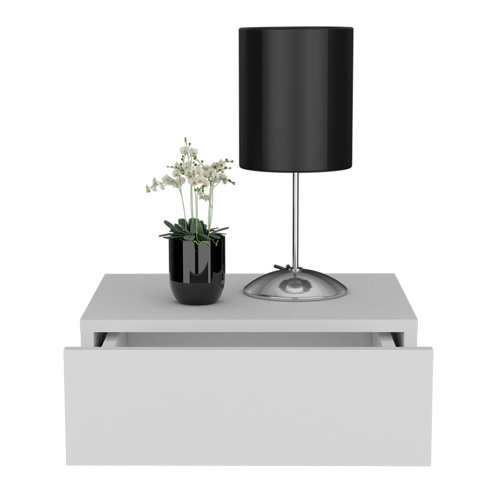 Isola White Nightstand - Modern Bedroom Furniture-American Furniture Outlet