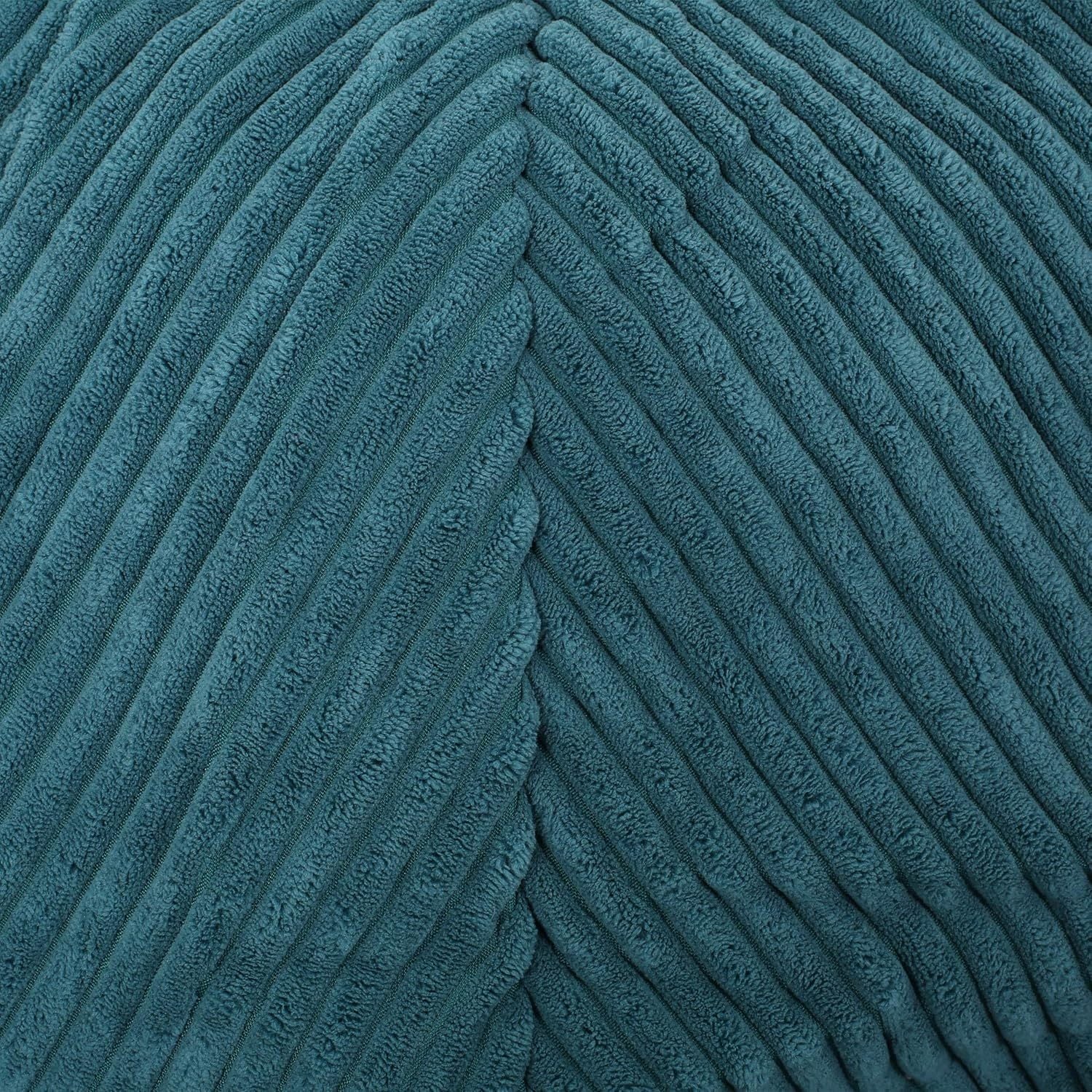 Kenli Corduroy Bean Bag Chair, Dark Teal-American Furniture Outlet