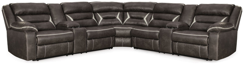 Kincord Black Power Reclining Sectional-Signature Design by Ashley®-American Furniture Outlet