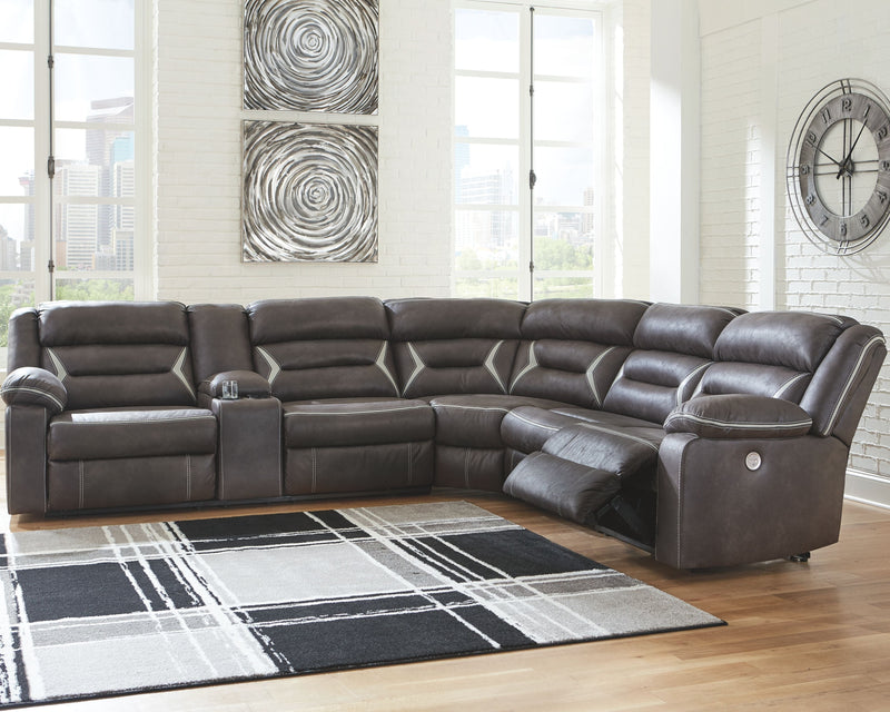 Kincord Black Power Reclining Sectional-Signature Design by Ashley®-American Furniture Outlet