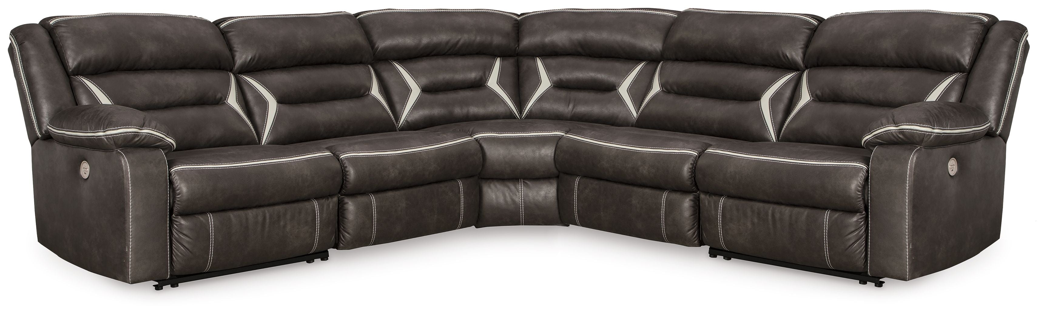 Kincord Black Power Reclining Sectional-Signature Design by Ashley®-American Furniture Outlet