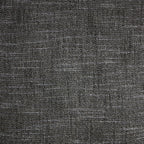 Close-up of woven charcoal fabric texture, dense grid pattern