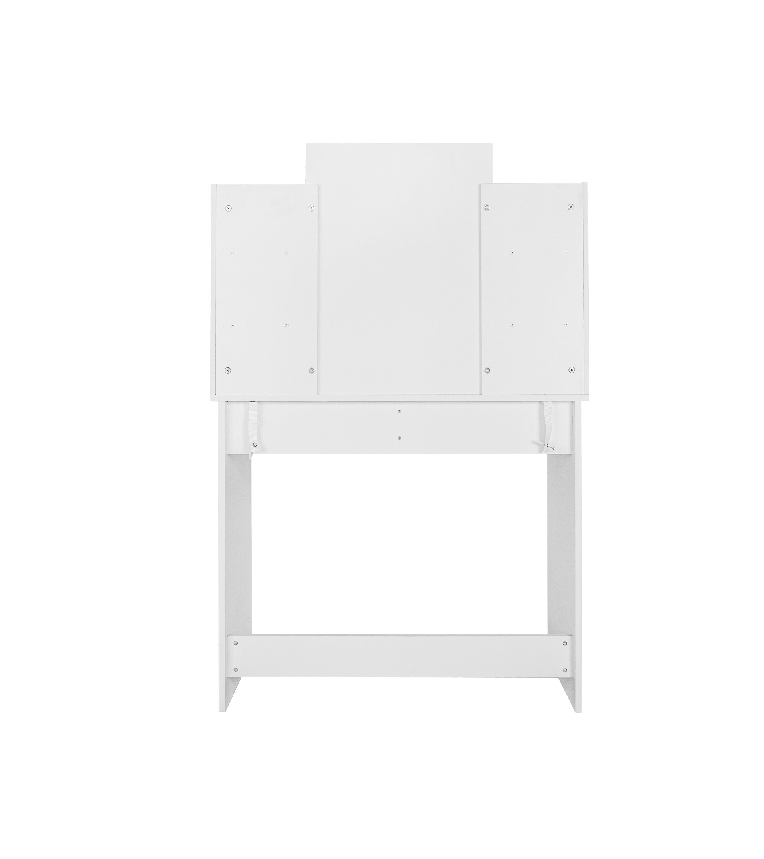 LED Vanity Desk w/ Mirror & Drawers - White-American Furniture Outlet