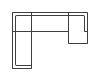 5 Pc. Right Arm Facing Corner Chaise