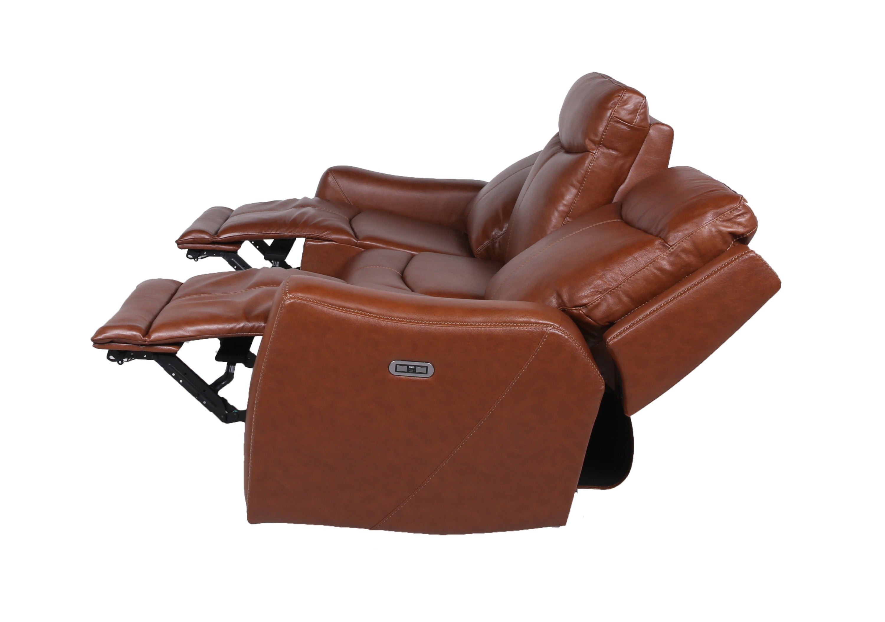 Leather Power Reclining Sofa - Headrest, USB-American Furniture Outlet