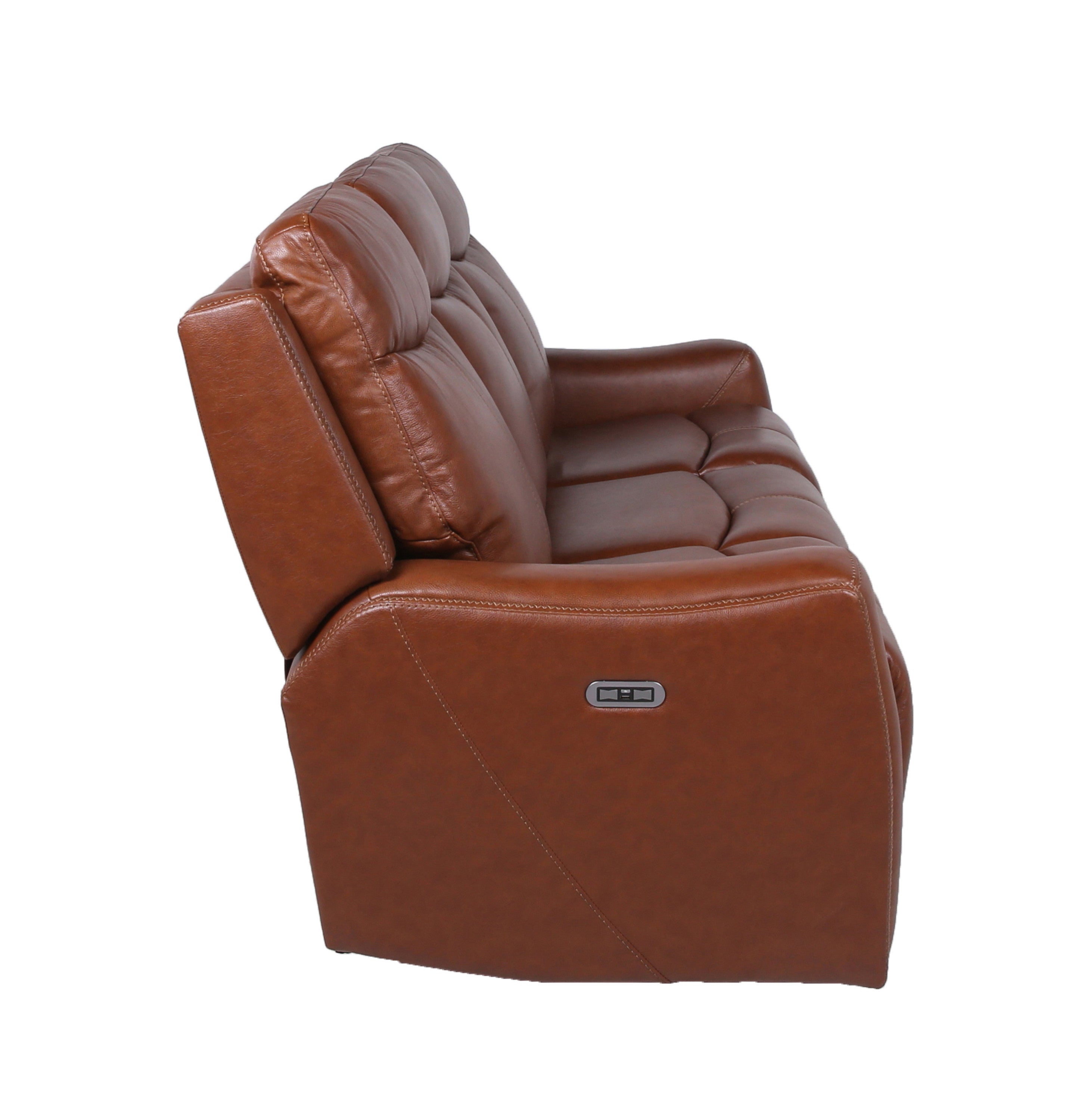 Leather Power Reclining Sofa - Headrest, USB-American Furniture Outlet