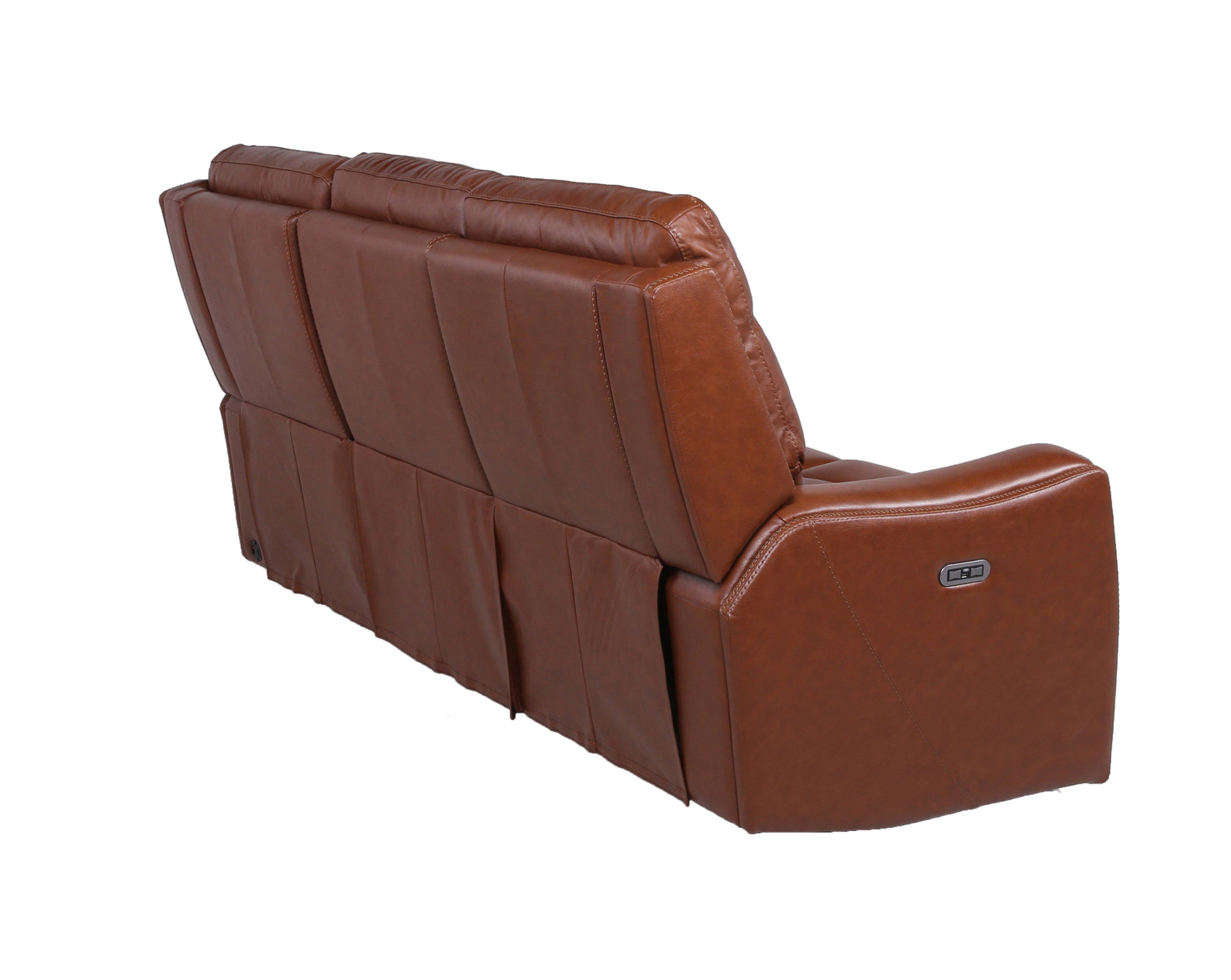 Leather Power Reclining Sofa - Headrest, USB-American Furniture Outlet