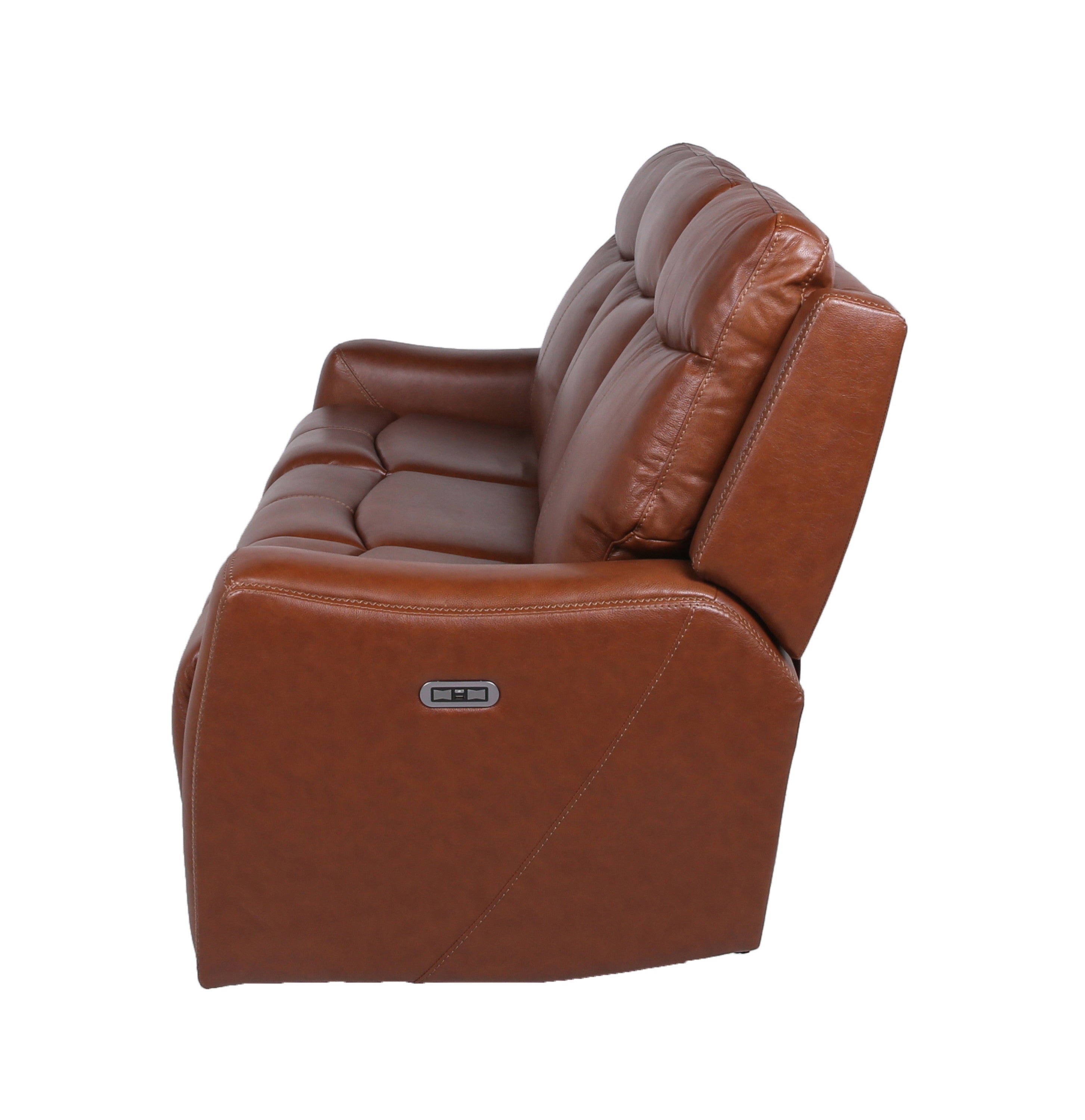 Leather Power Reclining Sofa - Headrest, USB-American Furniture Outlet