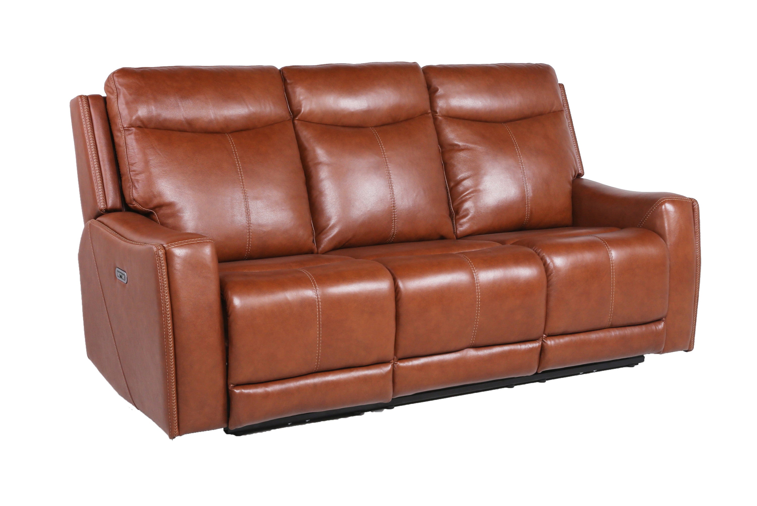 Leather Power Reclining Sofa - Headrest, USB-American Furniture Outlet