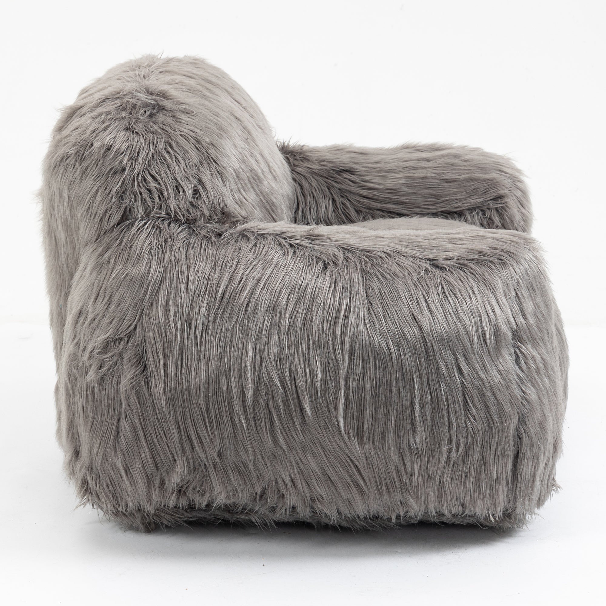 Long Hair Bean Bag Chair - Lazy Sofa-American Furniture Outlet