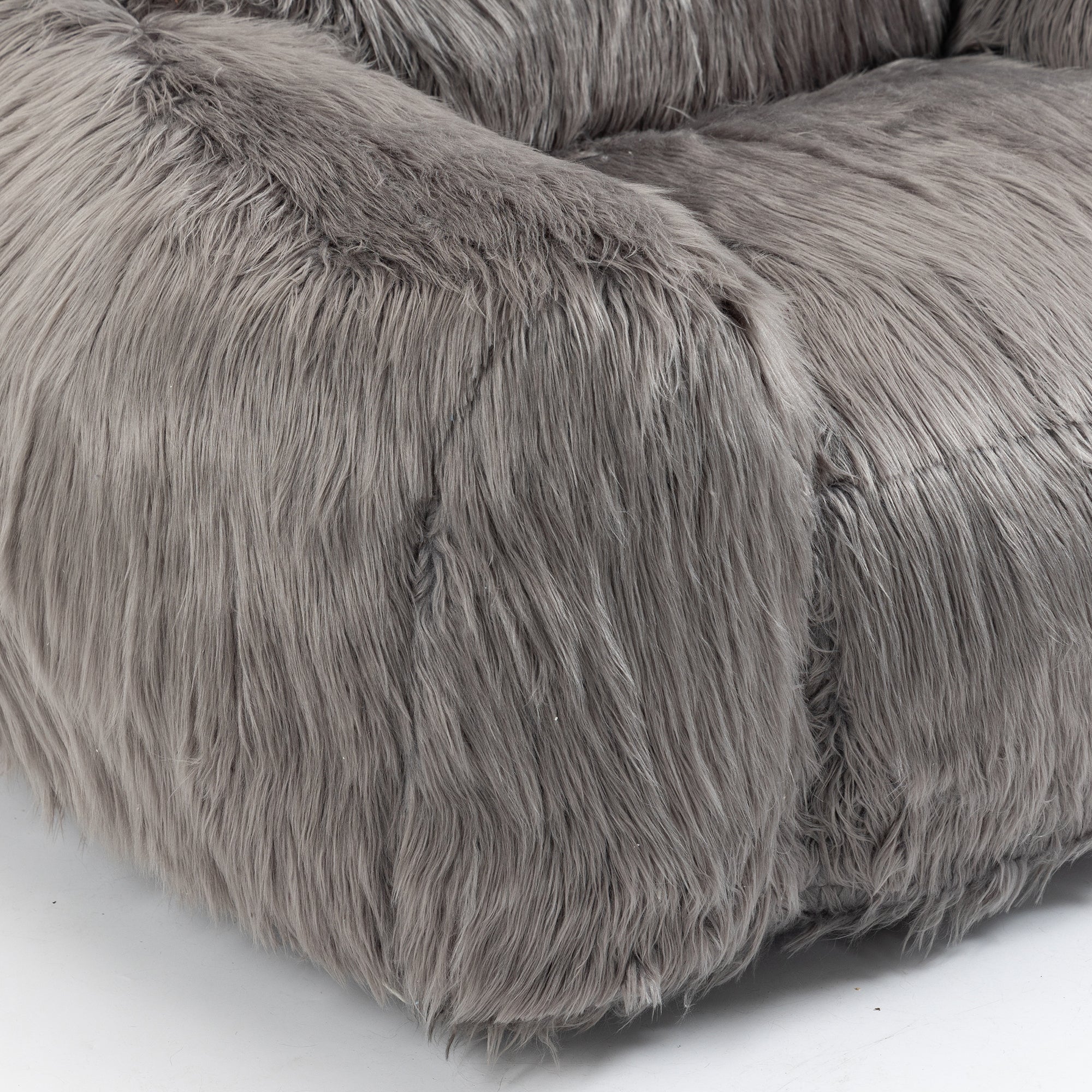 Long Hair Bean Bag Chair - Lazy Sofa-American Furniture Outlet