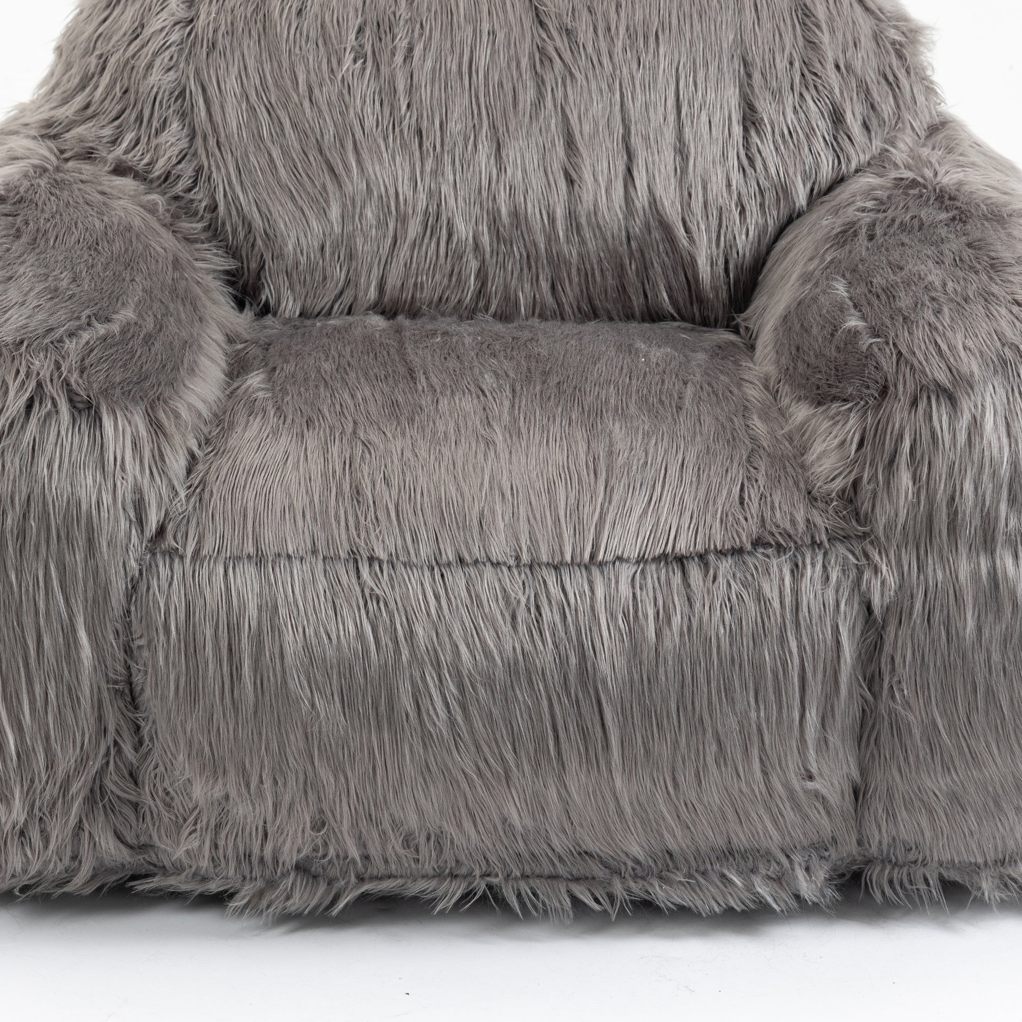 Long Hair Bean Bag Chair - Lazy Sofa-American Furniture Outlet