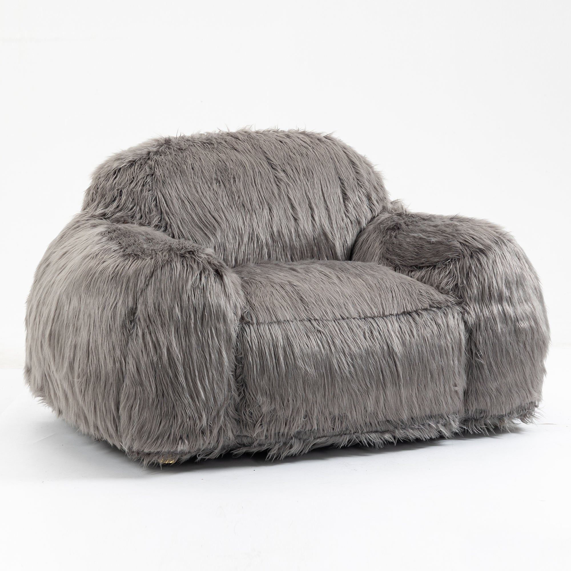 Long Hair Bean Bag Chair - Lazy Sofa-American Furniture Outlet