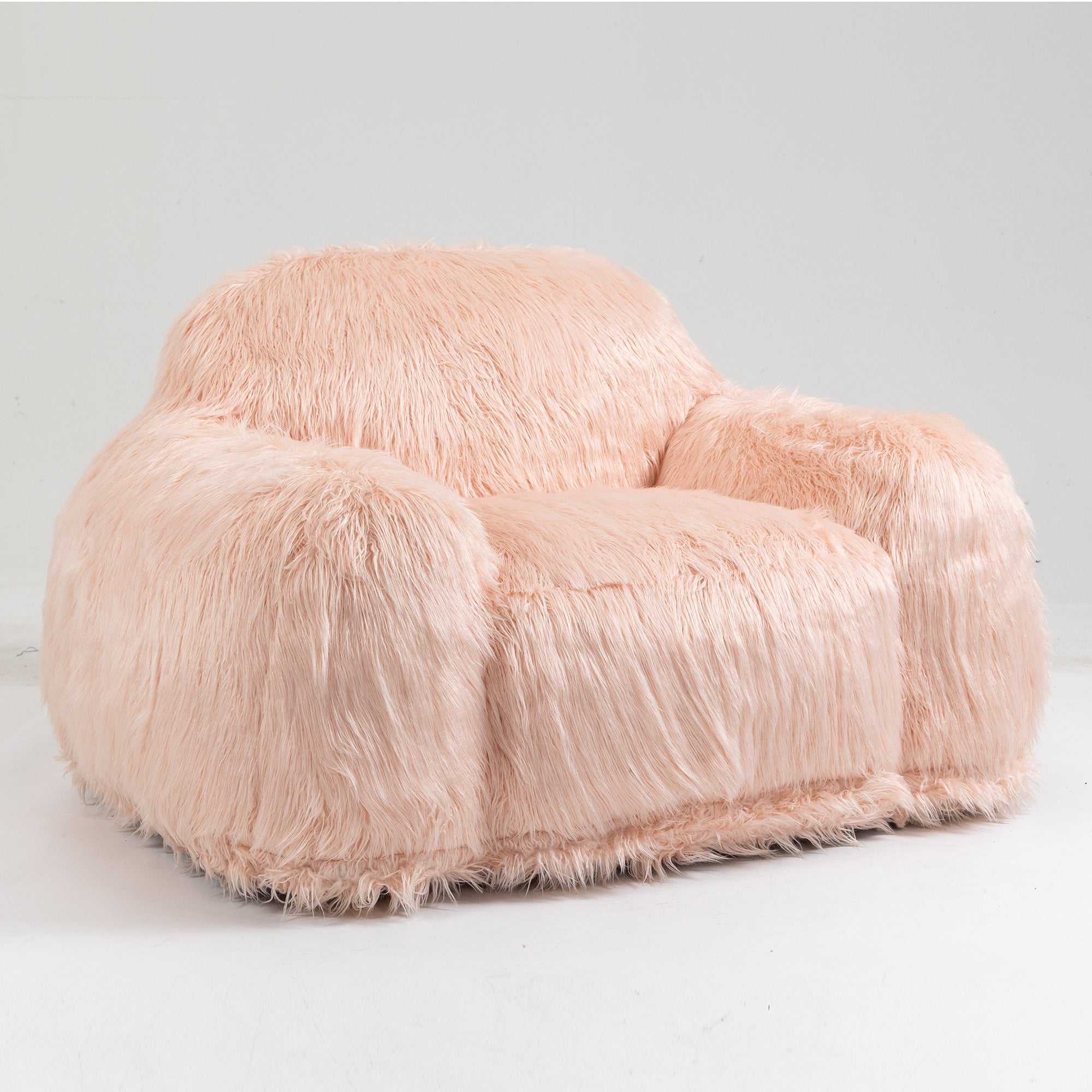 Long Hair Bean Bag Chair - Lazy Sofa Focus Chair-American Furniture Outlet