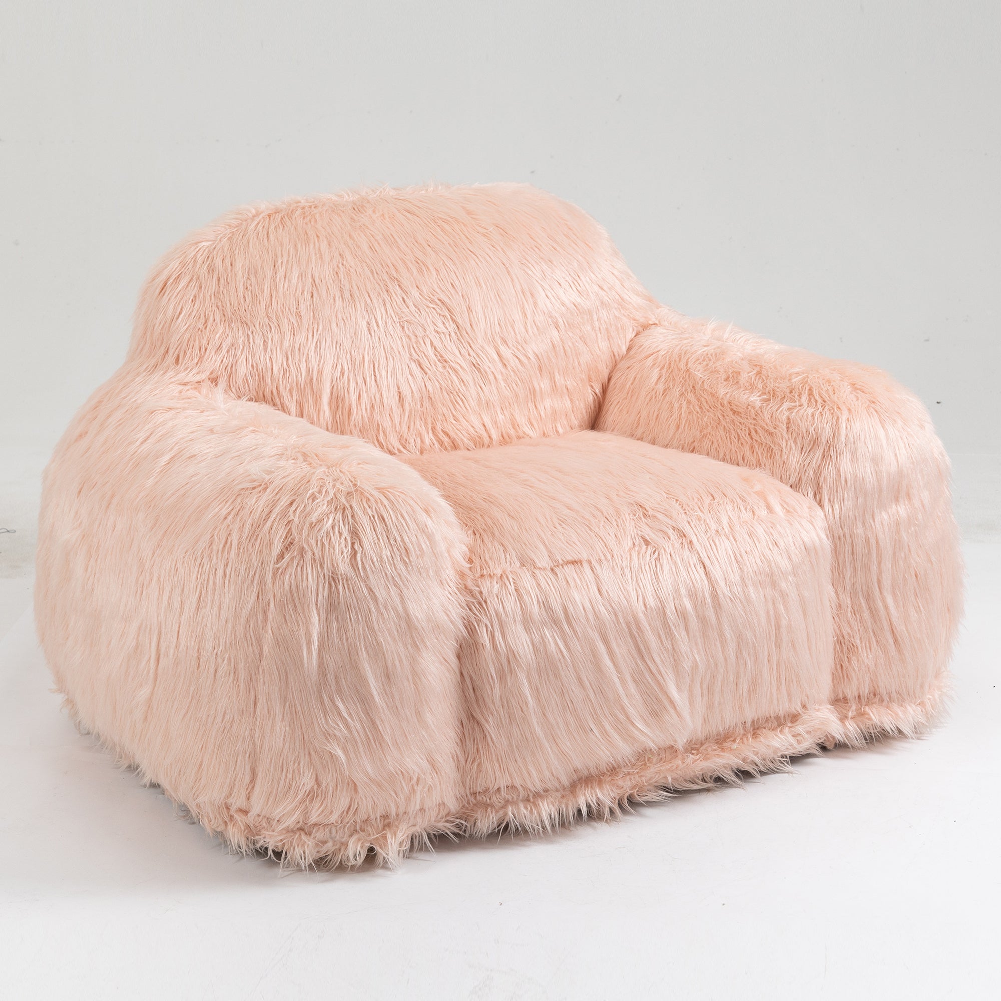 Long Hair Bean Bag Chair - Lazy Sofa Focus Chair-American Furniture Outlet