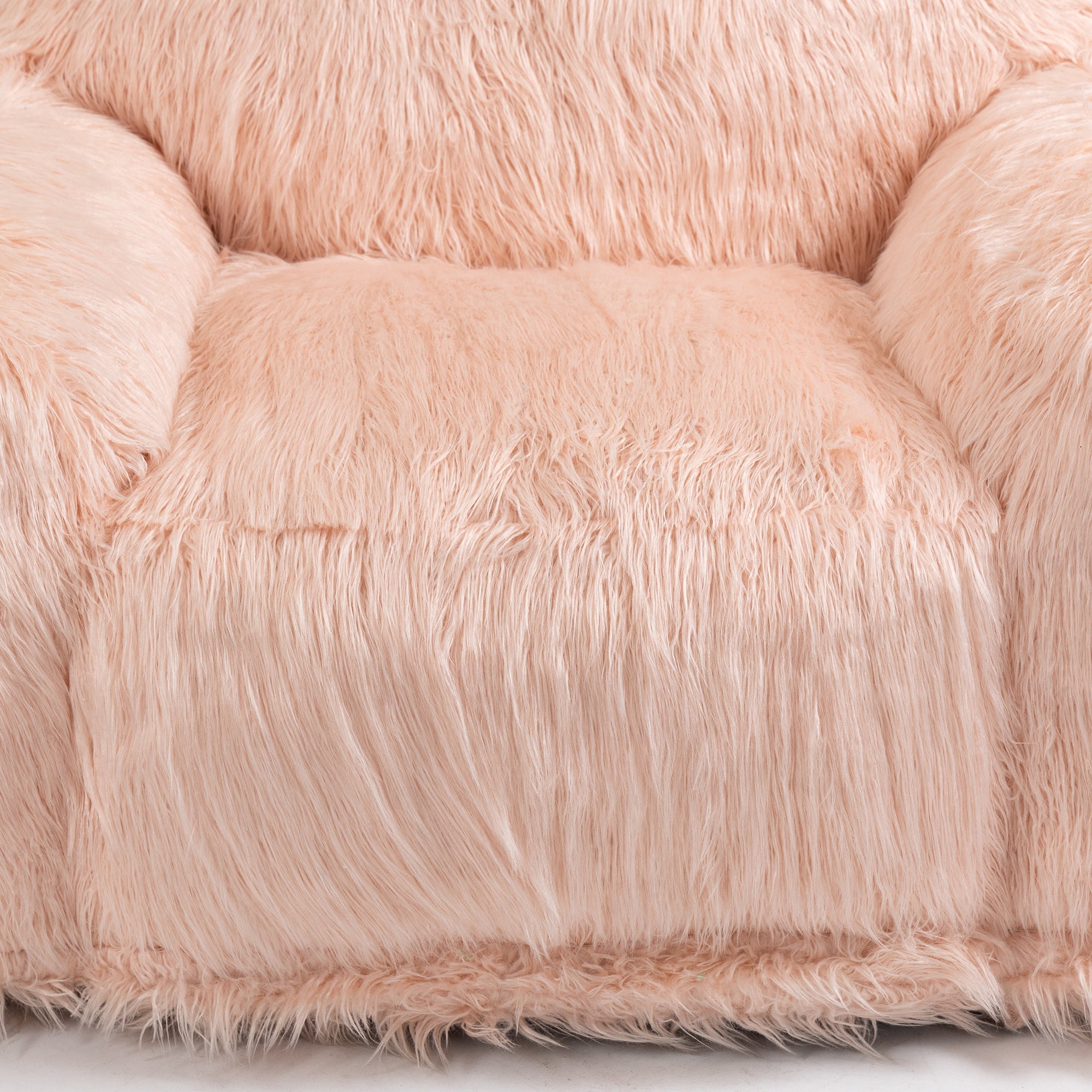 Long Hair Bean Bag Chair - Lazy Sofa Focus Chair-American Furniture Outlet