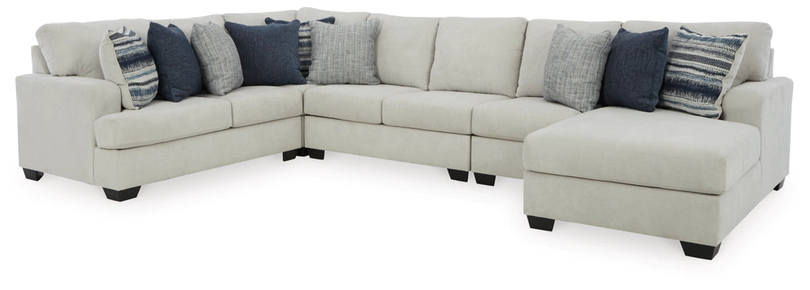 Lowder Beige U Shaped Sectional - Soft Fabric, Modern-Benchcraft®-American Furniture Outlet