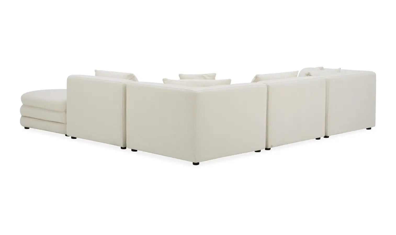 Lowtide Alcove Modular Sectional White Comfy & Modern-Moe's Home Collection-American Furniture Outlet