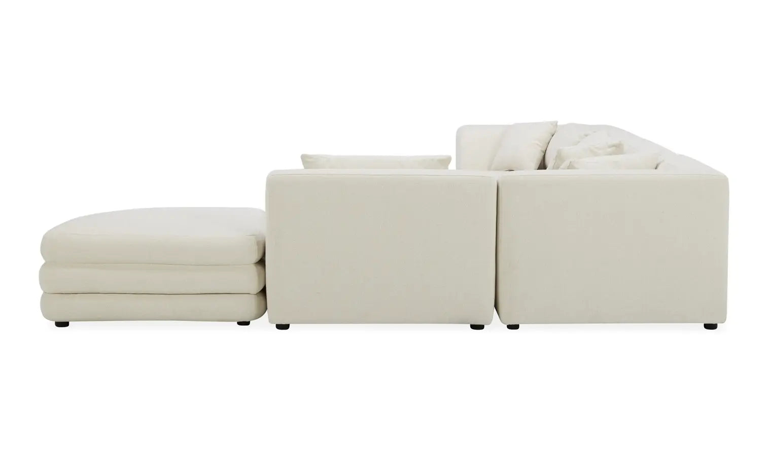 Lowtide Alcove Modular Sectional White Comfy & Modern-Moe's Home Collection-American Furniture Outlet