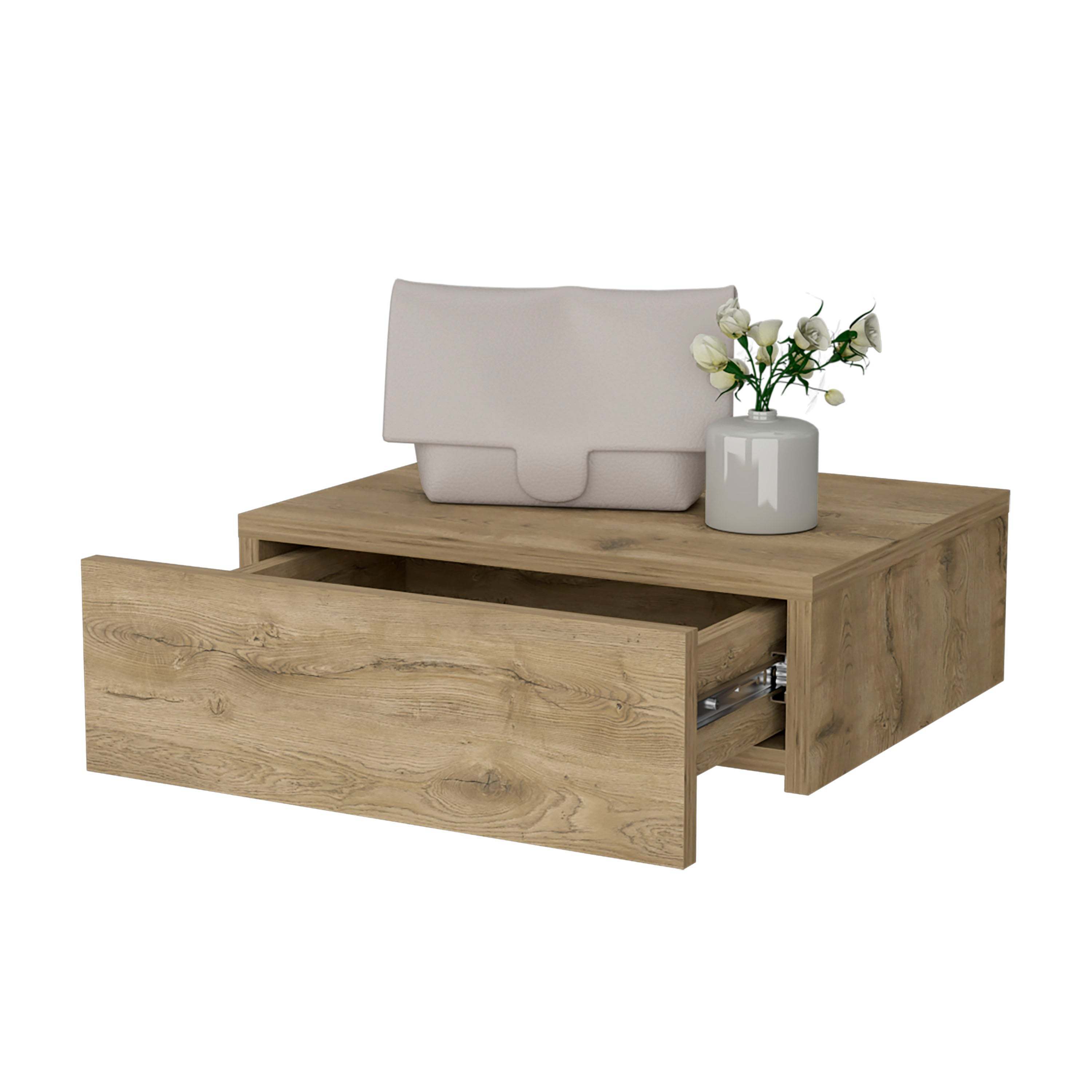 Macadamia Wall-Mounted Nightstand-American Furniture Outlet
