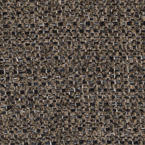 Upholstery fabric close-up in mottled gray and brown with textured weave pattern