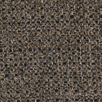 Upholstery fabric close-up in mottled gray and brown with textured weave pattern