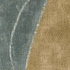 Upholstery fabric swatch with navy and stone textured stripes